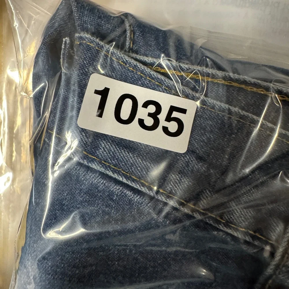 Carhartt B13HDK Mens 36x34 Blue Denim Loose Fit Carpenter Work Pants Jeans